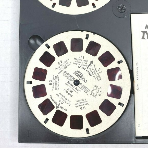 Talking View-Master Mister Mr Magoo Cartoon 3 Reel Boxed Set TH56 Vintage Kids - Picture 5 of 10
